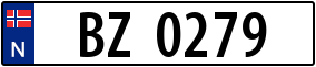 Trailer License Plate